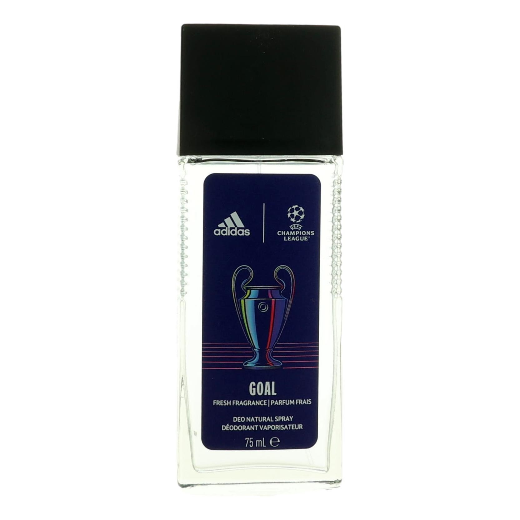 Adidas UEFA Champions League Goal by Adidas, 2.5 oz Deo Natural Spray for Men