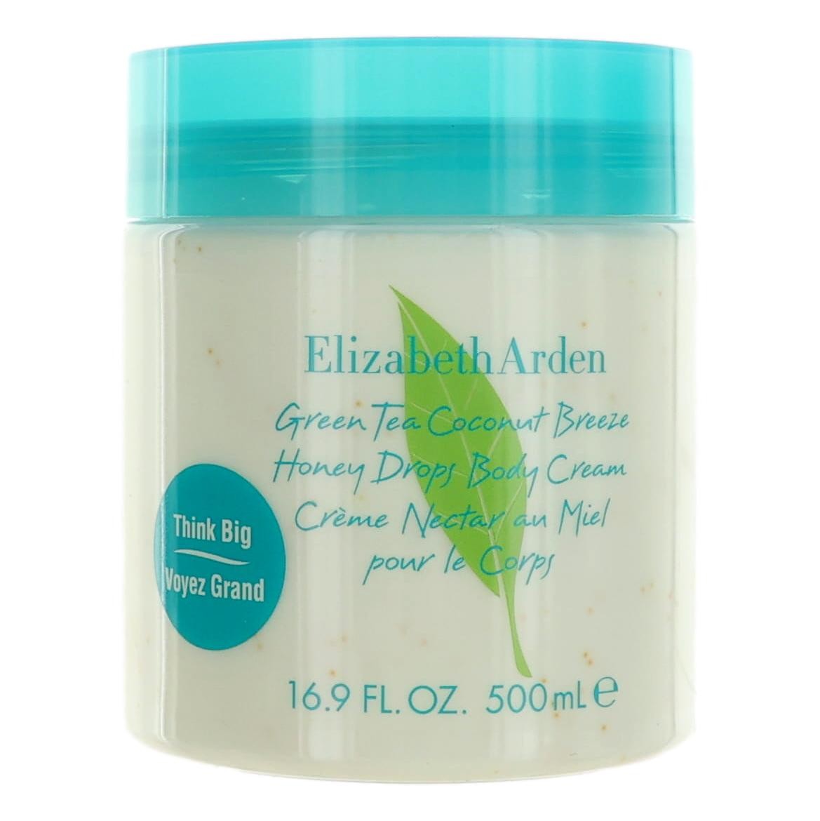 Green Tea Coconut Breeze by Elizabeth Arden, 16.9 oz Honey Drops Body Cream for Women