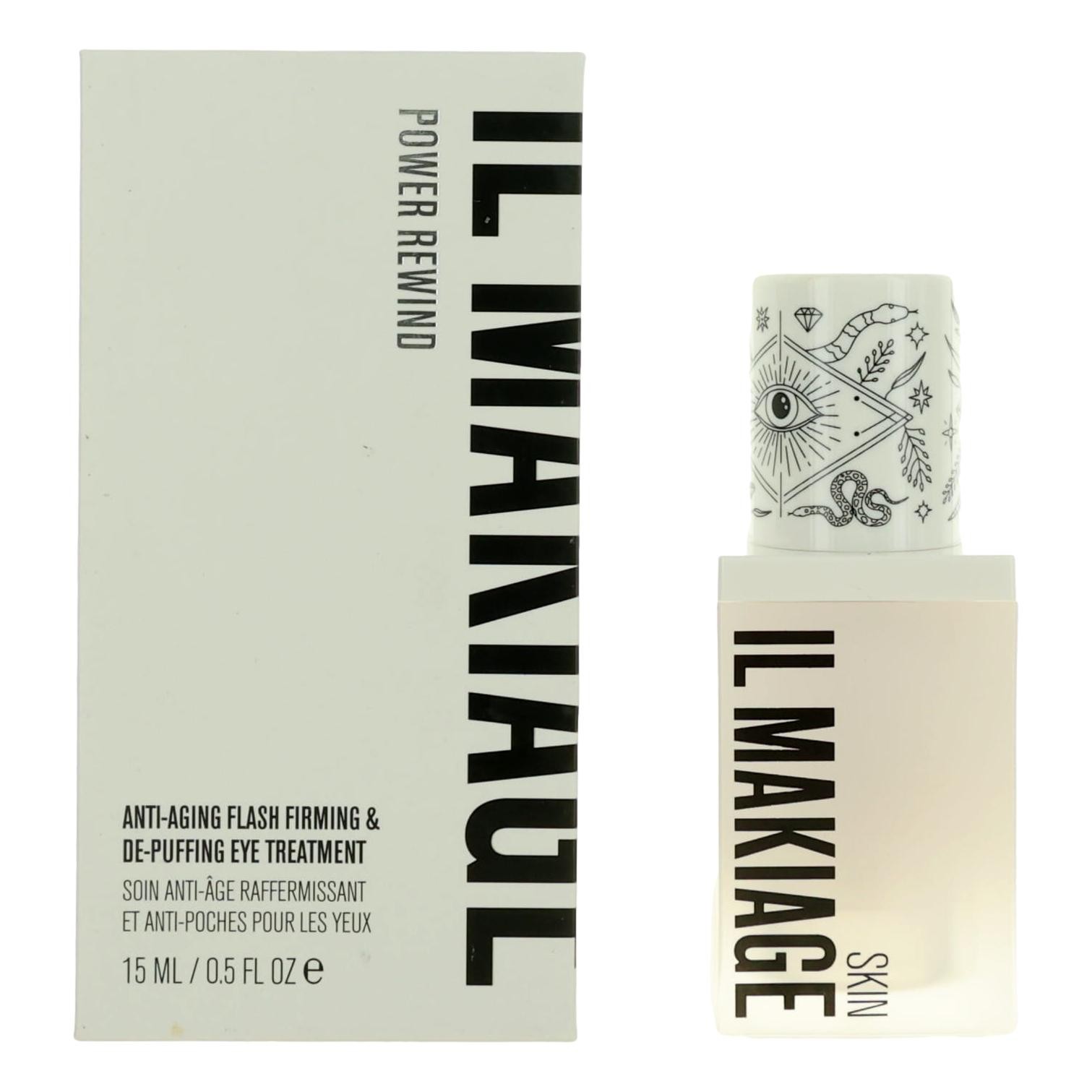 Il Makiage Power Rewind by Il Makiage, .5 oz Anti-Aging Flash Firming & De-Puffing Eye Treatment