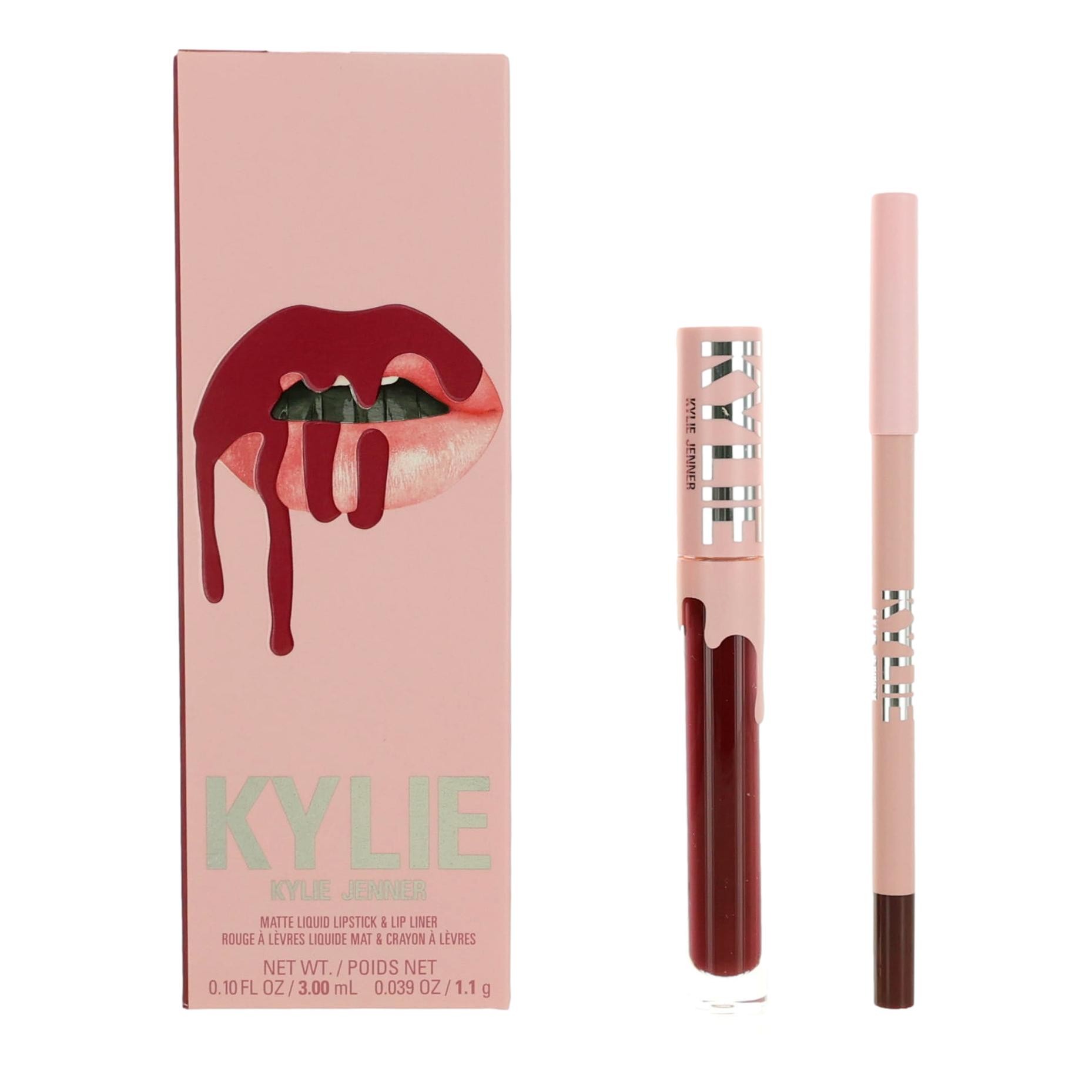 Kylie Matte Liquid Lipstick & Lip Liner by Kylie Jenner, Lip Kit - Hollyberry