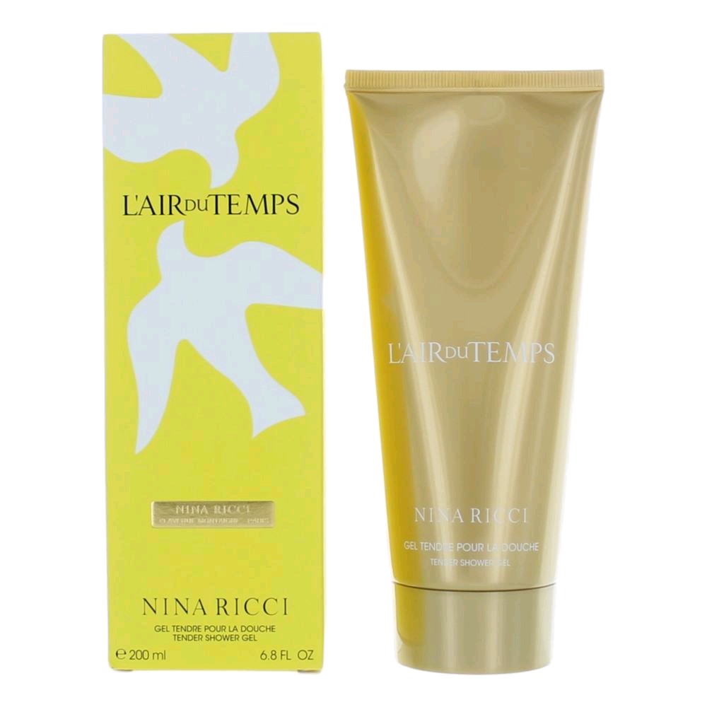 L'air du Temps by Nina Ricci, 6.8 oz Tender Shower Gel for Women (Lair)
