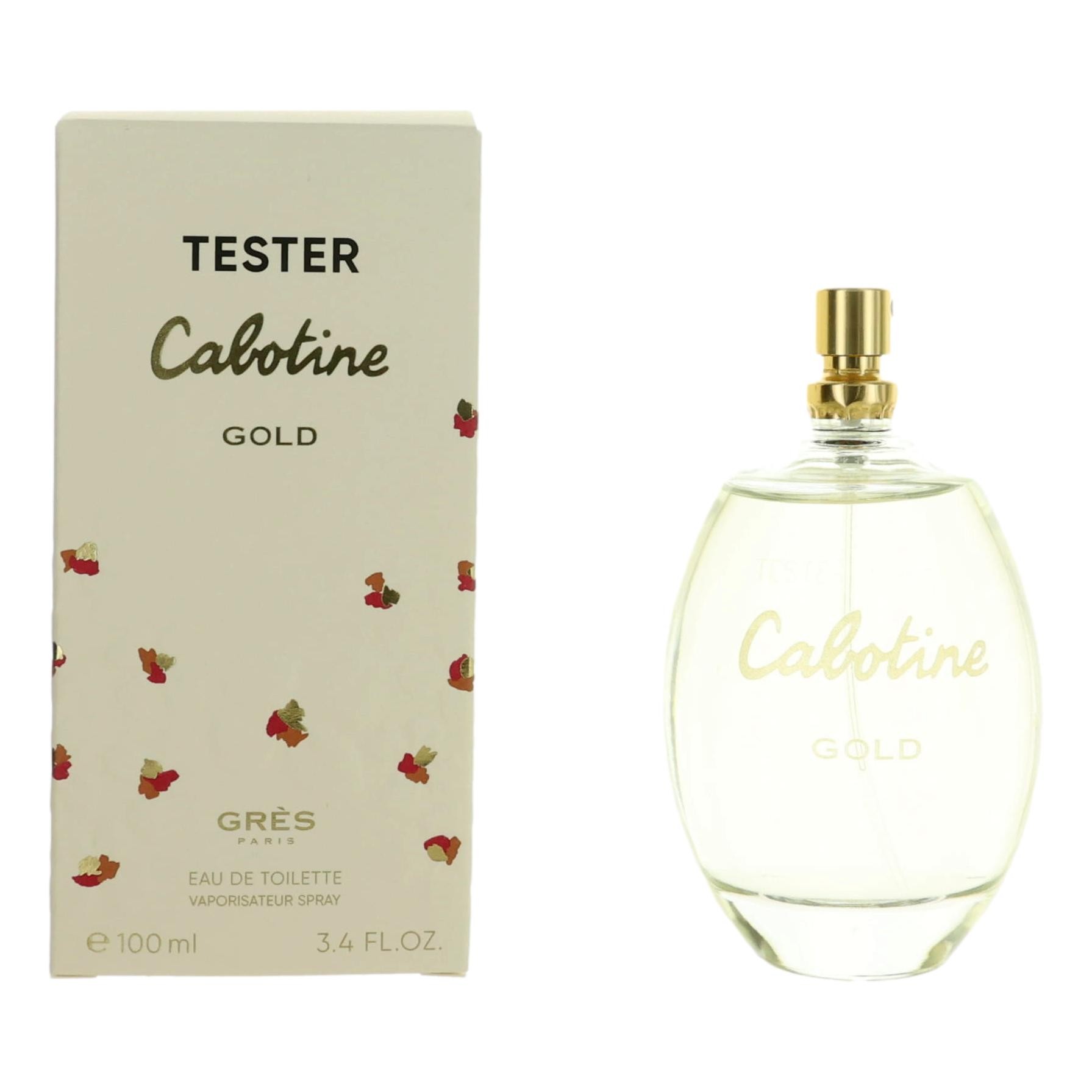 Cabotine Gold by Parfums Gres, 3.4 oz Eau De Toilette Spray for Women Tester