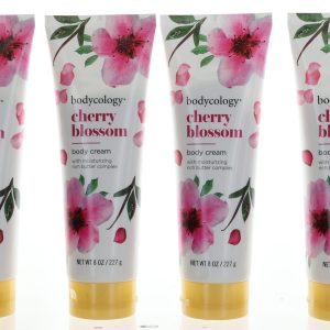 Cherry Blossom by Bodycology, 4 Pack 8 oz Moisturizing Body Cream for Women