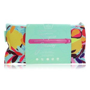 Tropico Getaway by Almost Famous, Tourmaline-Cermaic Flat Iron With Travel Bag - Waikiki