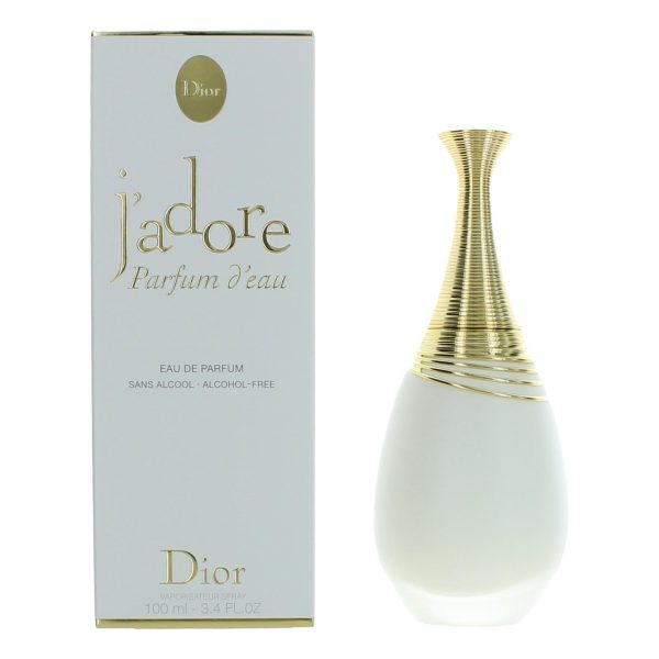 J'adore Parfum D'Eau by Christian Dior, 3.4 oz Eau De Parfum Spray Alcohol Free for Women