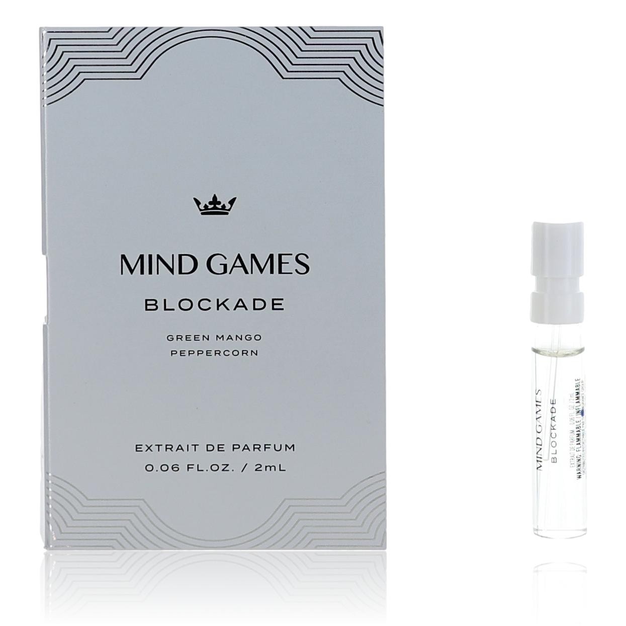Blockade by Mind Games, 0.06 oz Extrait De Parfum Spray for Unisex Sample