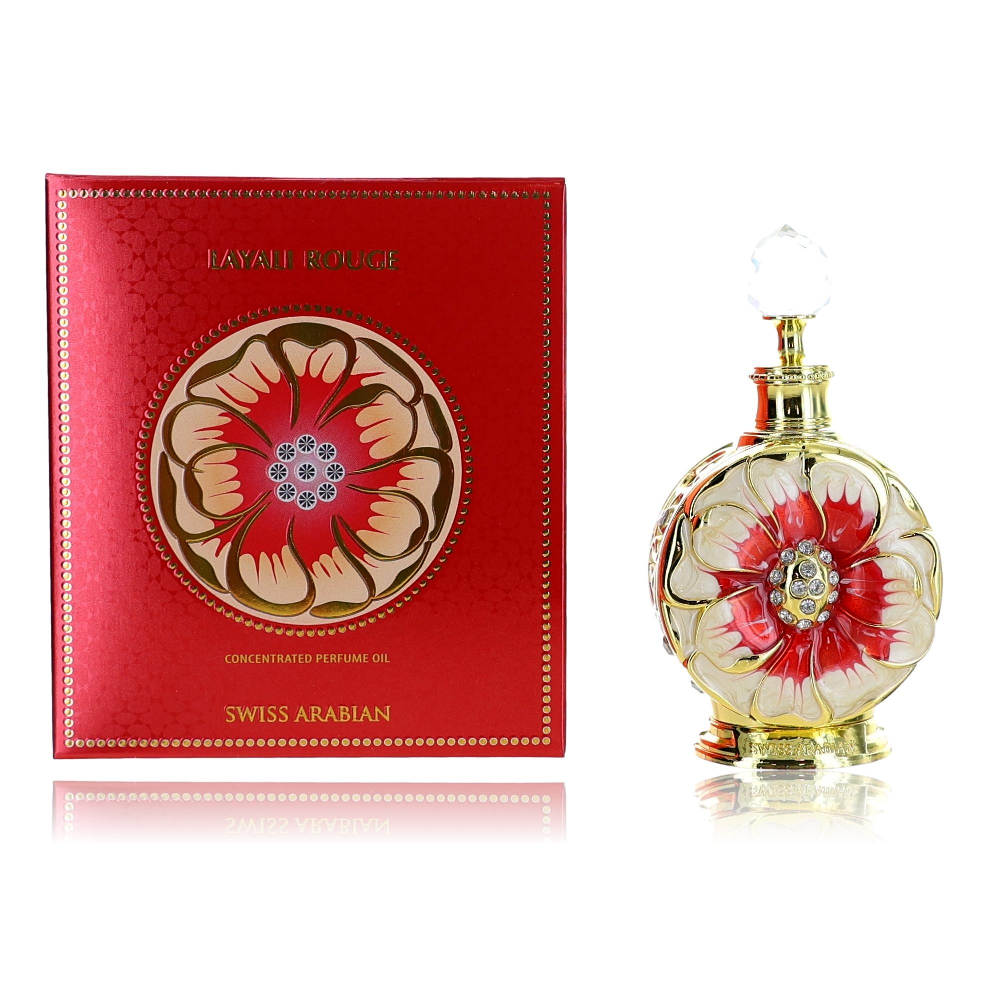 Layali Rouge by Swiss Arabian, 0.5 oz Concentrated Perfume Oil for Women