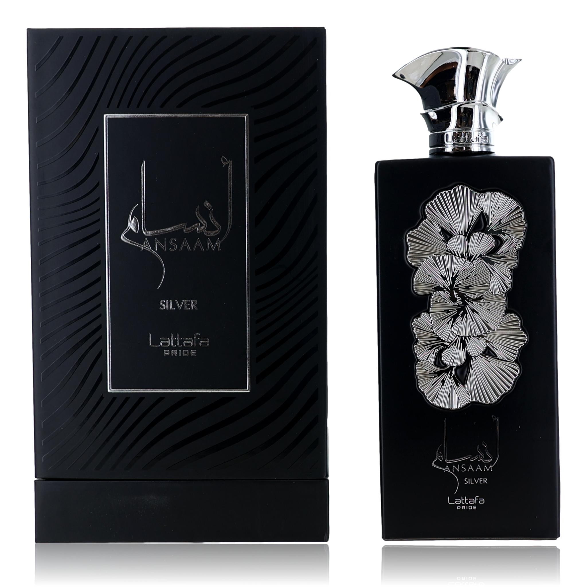 Ansaam Silver by Lattafa, 3.4 oz Eau de Parfum Spray for Unisex