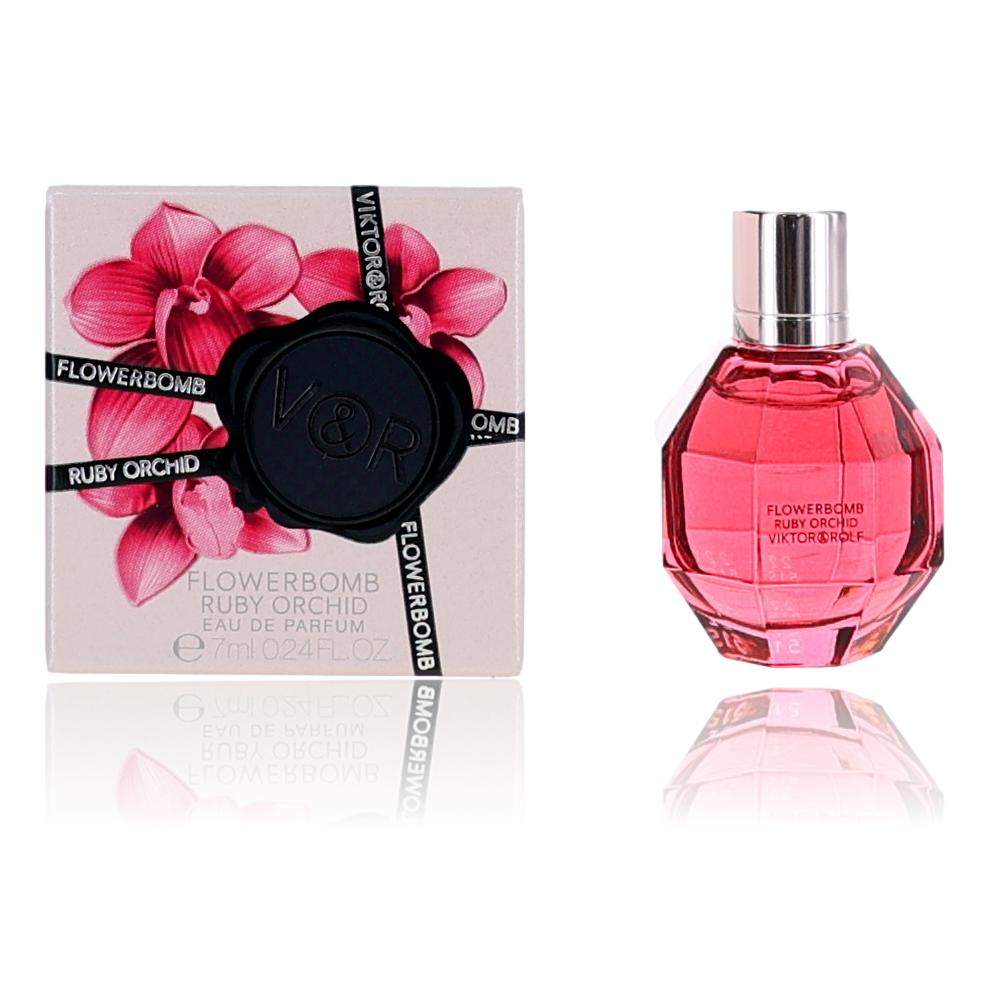 Flowerbomb Ruby Orchid by Viktor & Rolf, 0.24 oz Eau de Parfum mini Splash for Women